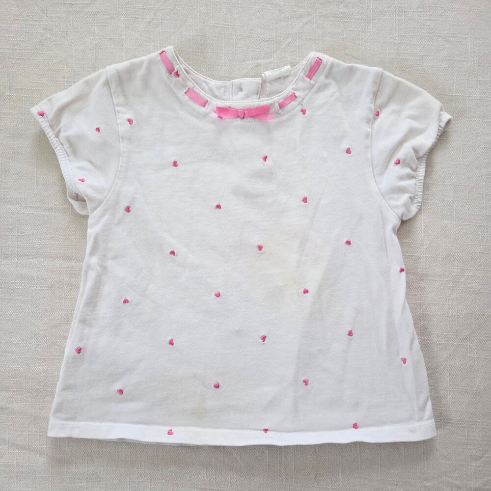Vintage Healthtex Heart Embroidered Shirt 2t/3t